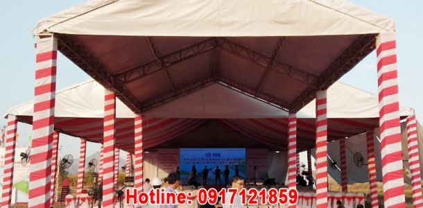 Công trình nhà bạt không gian tổ chức hội nghị tại Bình Thuận
